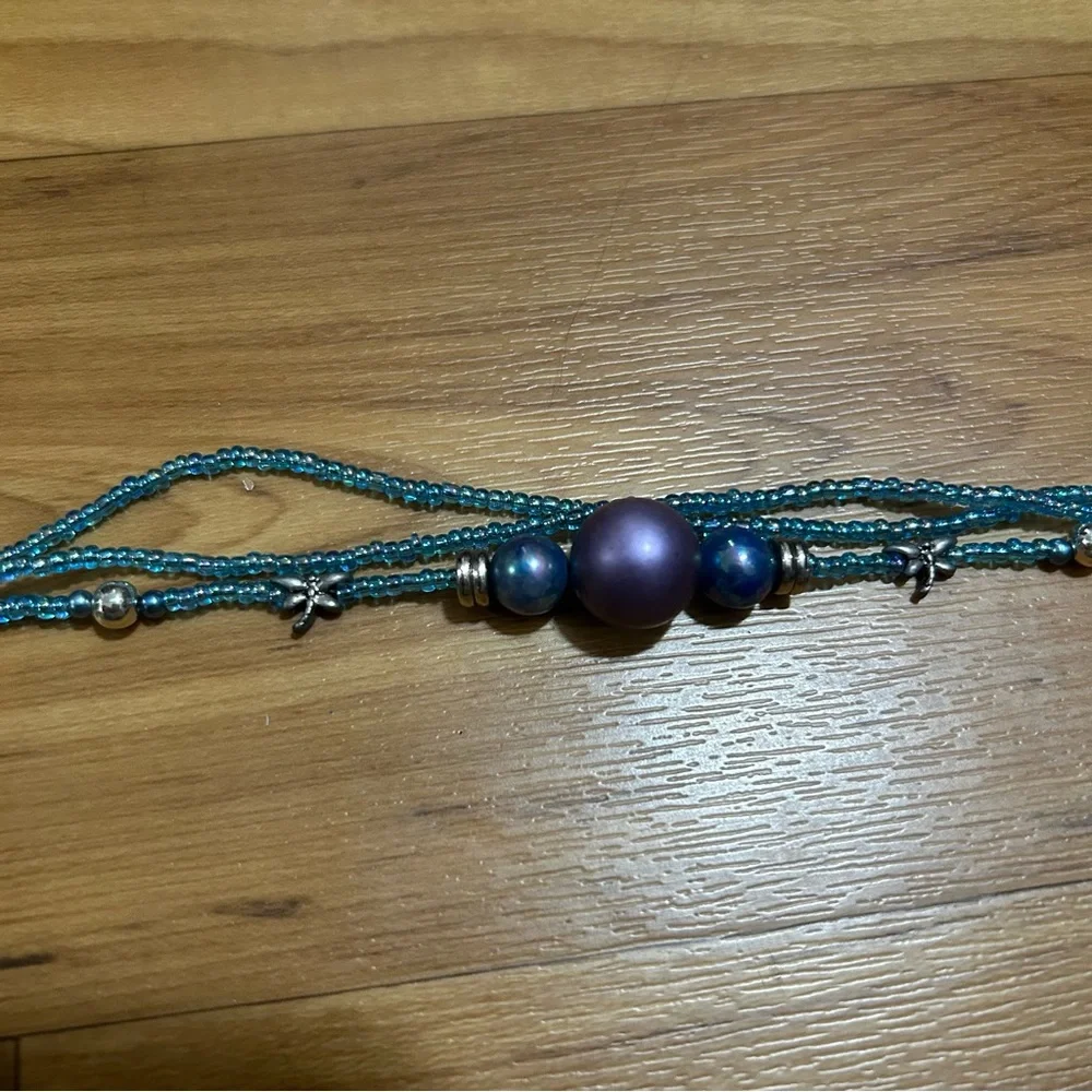 3/$20 Blue Multi-strand Beaded Bracelet